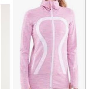 Lululemon In Stride Pink Zip Up Jacket Size 8